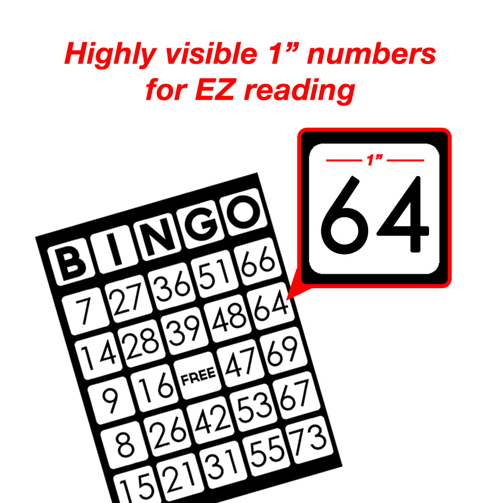 Ez Readers Jumbo Bingo Cards